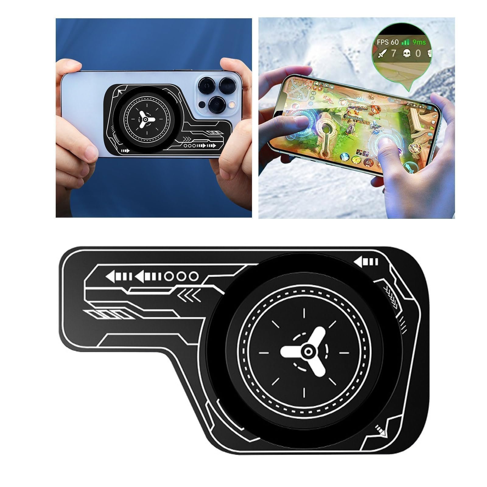 2 Pcs Cooling Pad, Mobile Cooler, Cooling Pad for Mobile, Phone Cooler for Extended Gaming Sessions, Phone Cooler for Heavy Smartphone Usage