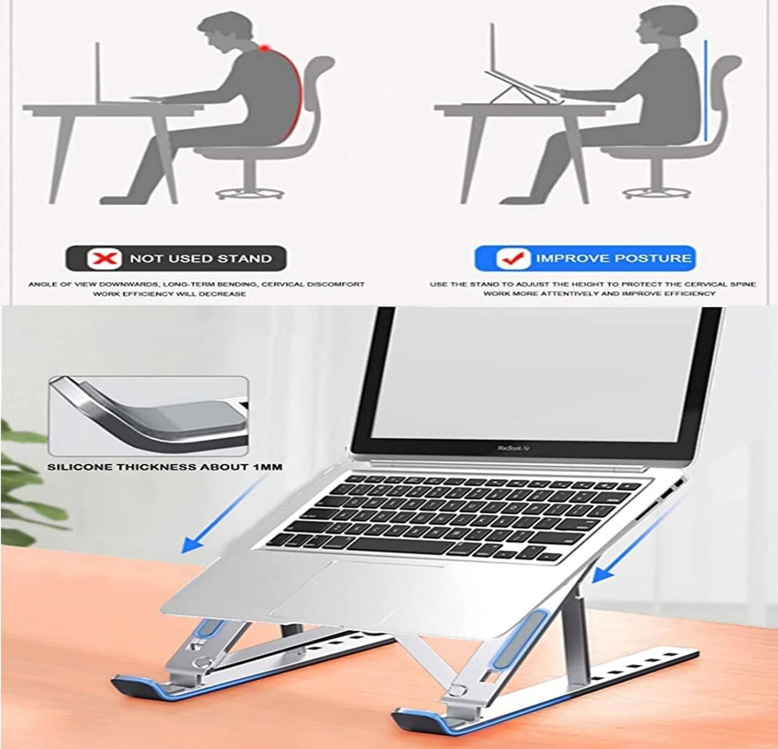 Adjustable Foldable Laptop Stand