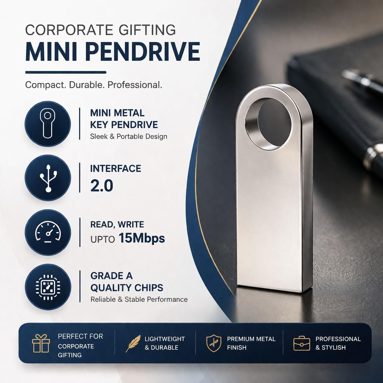 16GB Pen Drive USB 2.0 | Bulk & Wholesale Pendrive | Affordable Budget USB Flash Drive | Ideal for Corporate Gifting, Office, Students & Daily Use