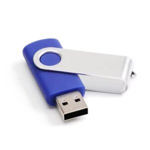 SippyTales® Swivel Blue USB Pen Drive | USB 2.0 Flash Drive Upto 10MB/s | Unique Corporate & Diwali Gift | Personalized Logo | Office & College Use (16, GB)