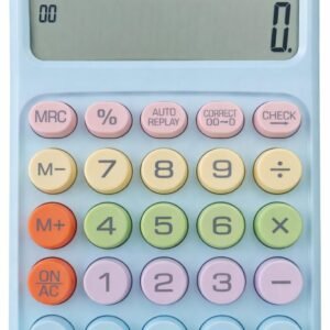 Electronic Calculator with Solar Power Multicolor Calculator Colorful Stylish Best for Office Calulator Desktop Students Calculation (12digits)
