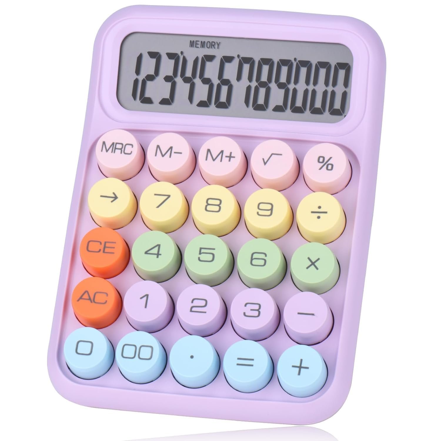 Typewriter Style Desktop Calculator with 12-Digit Large Display