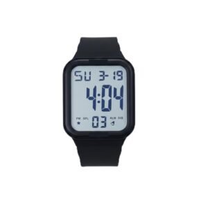 Digital Sports Watch for Men & Women – Waterproof Military Style Wristwatch with LED Backlight, Alarm, and Stopwatch – Durable Silicone Strap, Rugged Design for Outdoor & Fitness (Black, Light Green, Light Blue, Baby Pink) (Black)