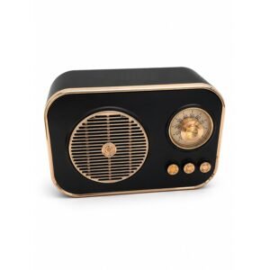 Vintage Bluetooth Wireless Speaker with FM Radio | Retro Portable Wireless Speaker | Type-C Fast Charging | 8 Hours Battery Backup | USB AUX TF Card Support | Home Outdoor Travel Speaker (Pack of 1)