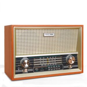 Retro XXL 4 Band Radio Wireless Bluetooth Speaker with Remote and Equalizer