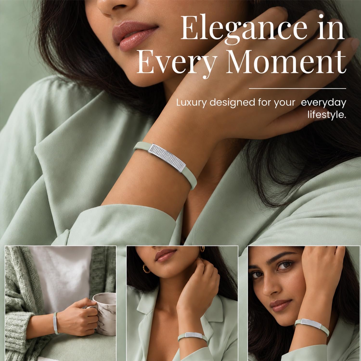 Smart Band for Women, Smart Bracelet Fitness Tracker, SpO2 & Sleep